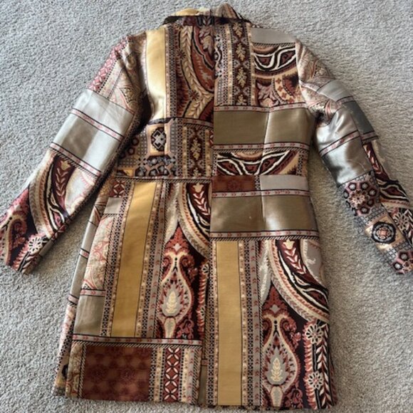 Chico's Patchwork Coat, Size 0 - Picture 3 of 11